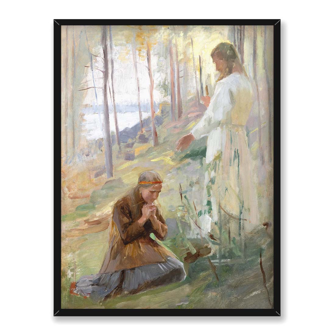 Albert Edelfelt Chrystus i Magdalena 30x40