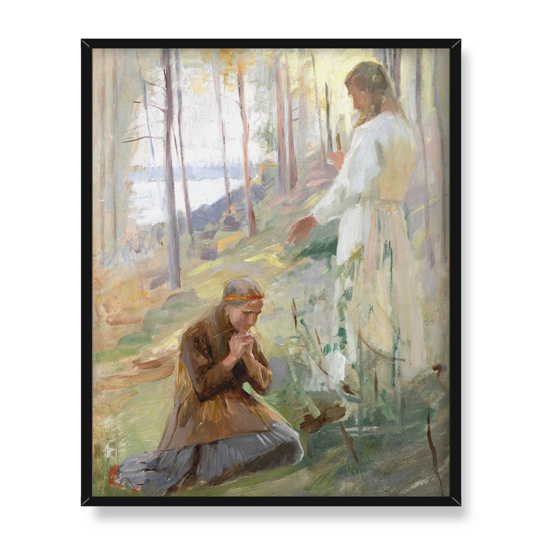 Albert Edelfelt Chrystus i Magdalena 40x50