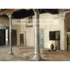 Albert Edelfelt Dziedziniec w Toledo — produkt cyfrowy do pobrania