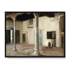 Albert Edelfelt Dziedziniec w Toledo 40×30