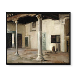 Albert Edelfelt Dziedziniec w Toledo 50×40