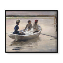 Albert Edelfelt Dziewczęta w łodzi wiosłowej 50×40