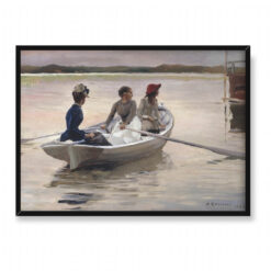 Albert Edelfelt Dziewczęta w łodzi wiosłowej 70×50