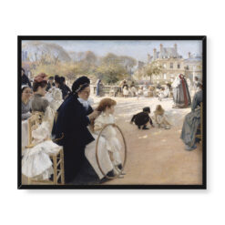 Albert Edelfelt Ogrody Luksemburskie w Paryżu 50×40