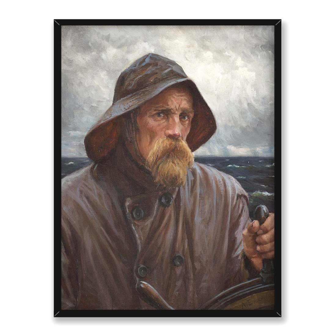 Albert Edelfelt Sternik z Uusimaa 30x40 w RAMIE