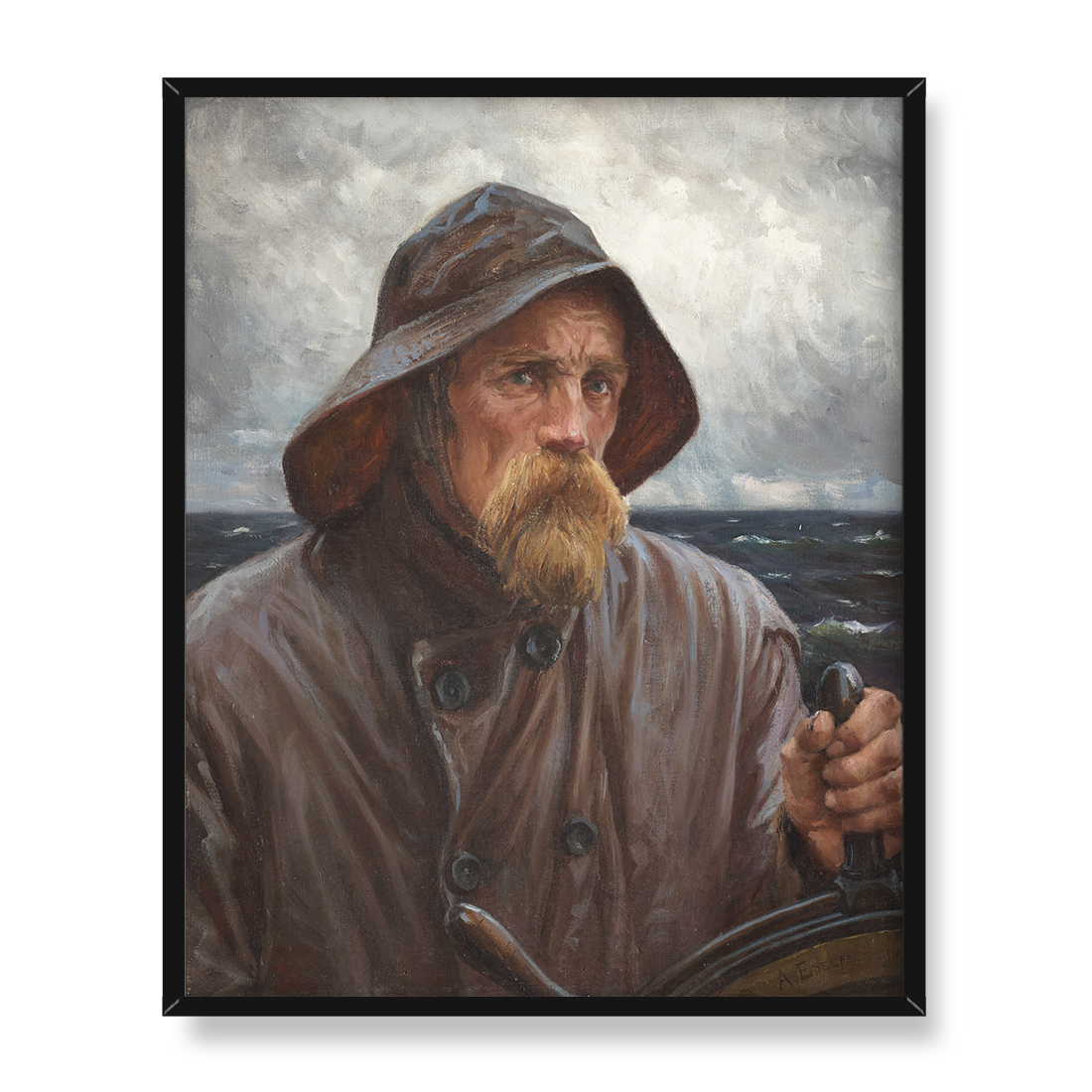 Albert Edelfelt Sternik z Uusimaa 40x50 w RAMIE