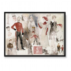 Albert Edelfelt Studia postaci z Anglii 70×50