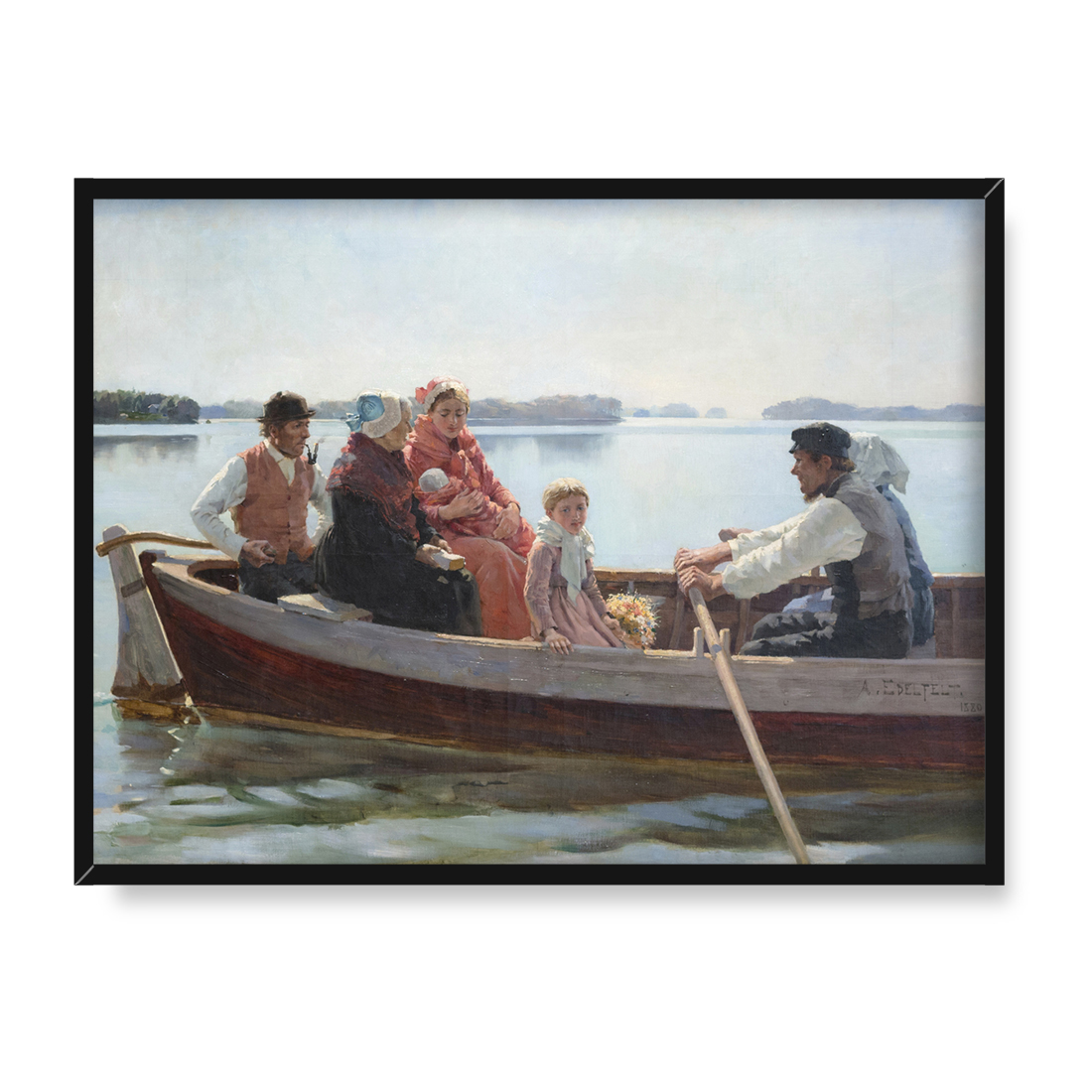 Albert Edelfelt W drodze do chrztu 40x30