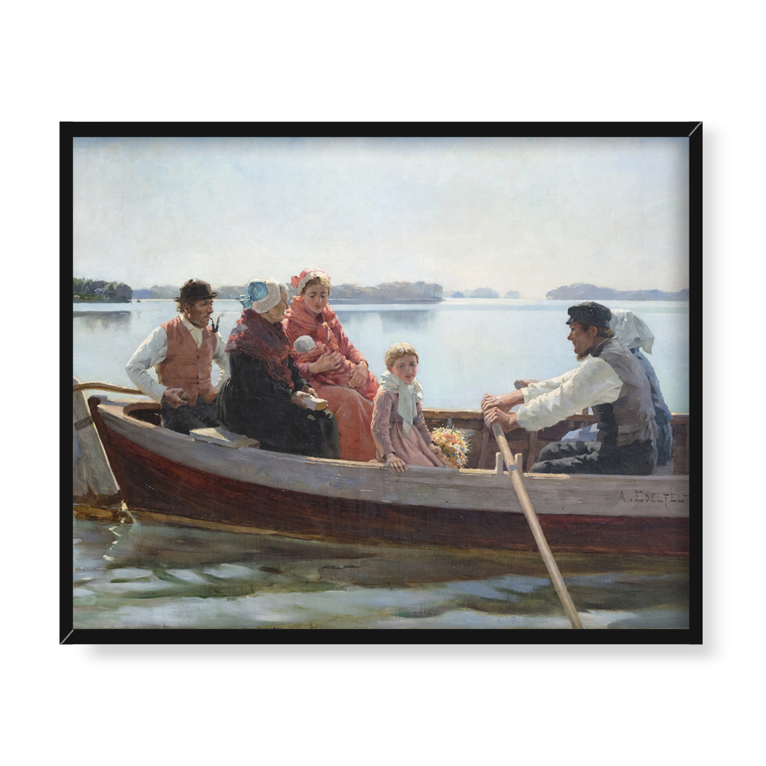 Albert Edelfelt W drodze do chrztu 50x40 w RAMIE