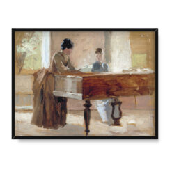 Albert Edelfelt W salonie w Haikko 40×30