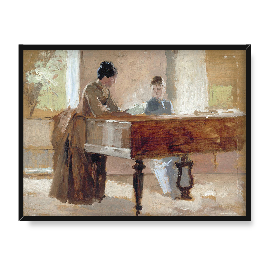 Albert Edelfelt W salonie w Haikko 40x30