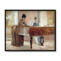 Albert Edelfelt W salonie w Haikko 50×40