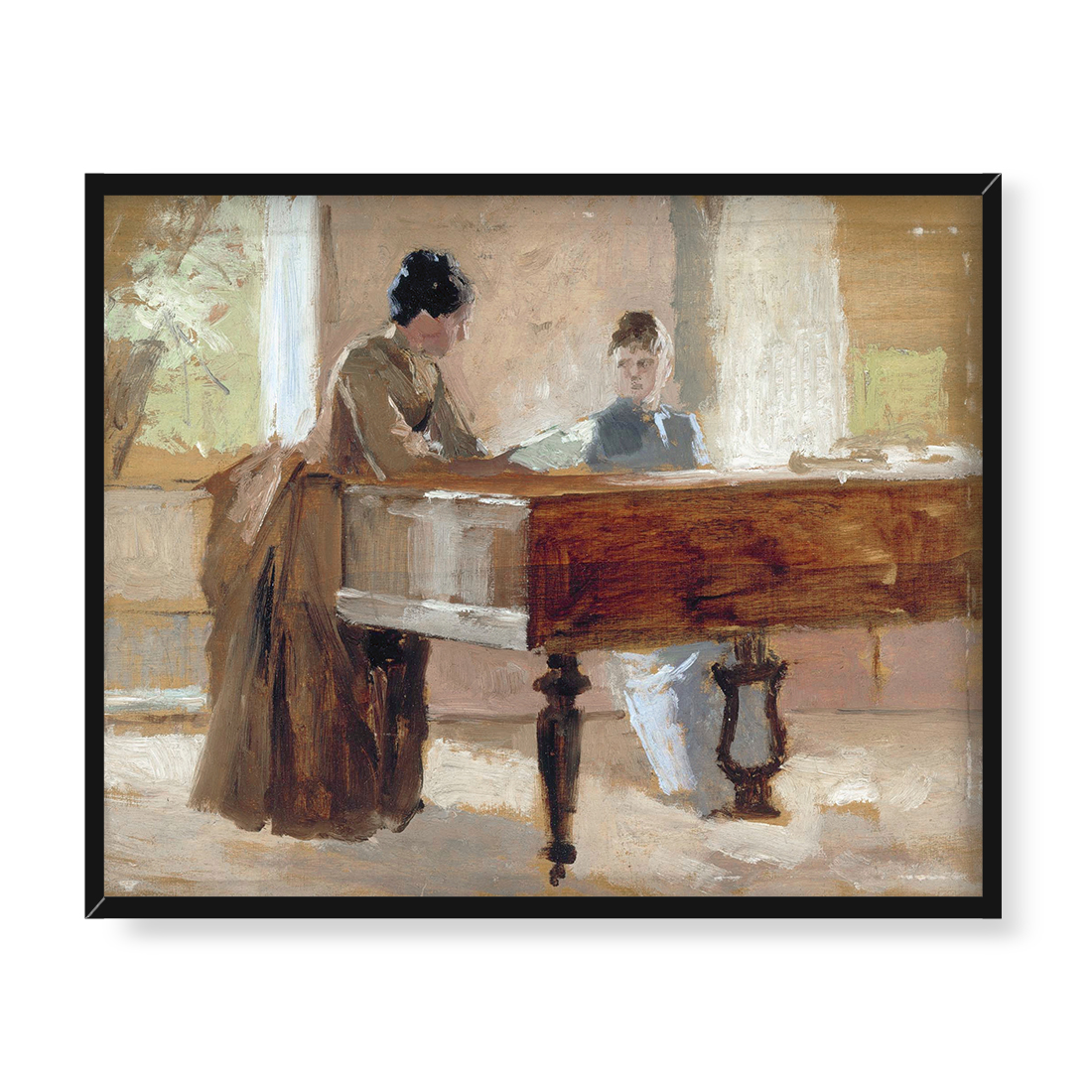 Albert Edelfelt W salonie w Haikko 50x40 w RAMIE