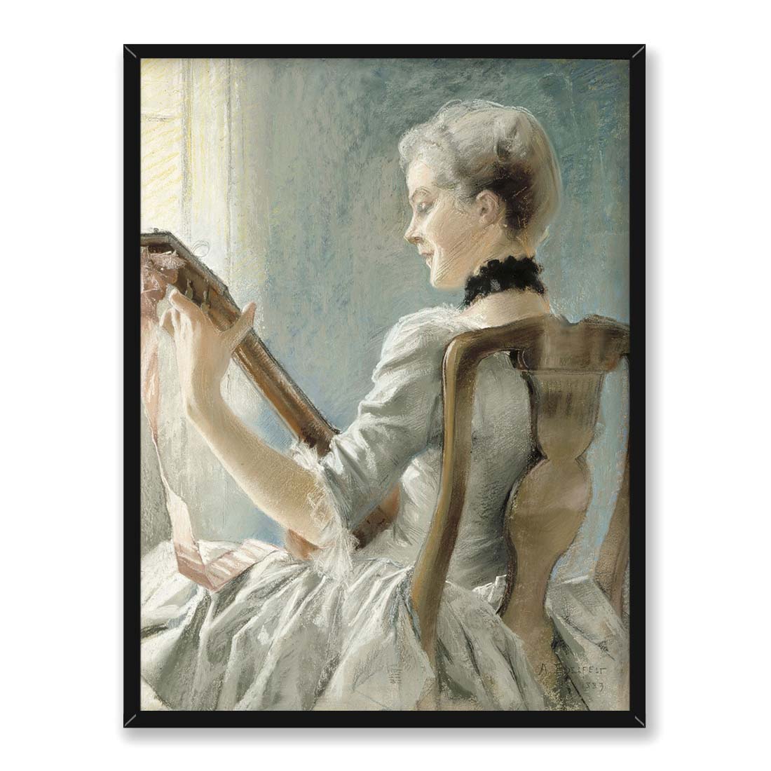 Albert Edelfelt Wiosenna pieśń Dalina 30x40