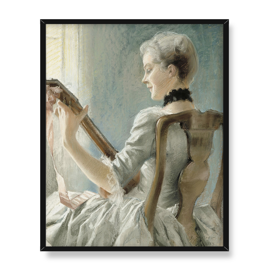 Albert Edelfelt Wiosenna pieśń Dalina 40x50