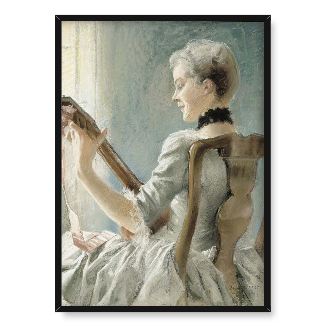 Albert Edelfelt Wiosenna pieśń Dalina 50x70