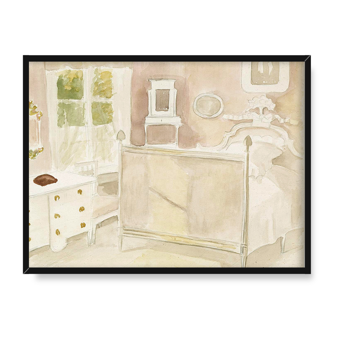 Albert Edelfelt Wnętrze domu artysty 2 40x30 w RAMIE