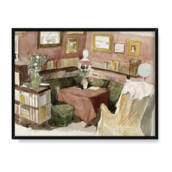 Albert Edelfelt Wnętrze domu artysty 3 40×30