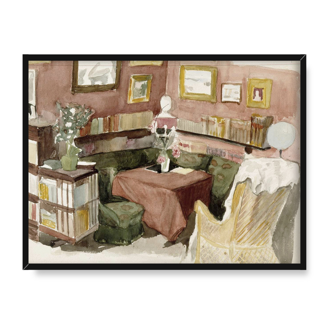 Albert Edelfelt Wnętrze domu artysty 3 40x30 w RAMIE
