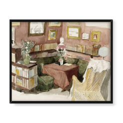 Albert Edelfelt Wnętrze domu artysty 3 50×40