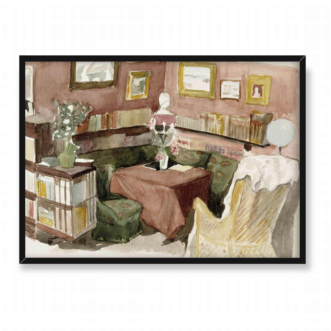 Albert Edelfelt Wnętrze domu artysty 3 70x50
