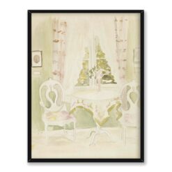 Albert Edelfelt Wnętrze domu artysty 30×40