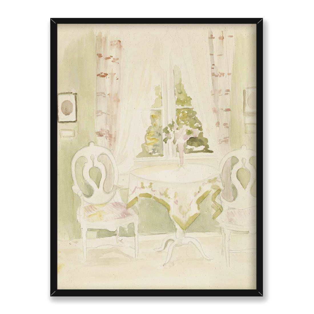 Albert Edelfelt Wnętrze domu artysty 30x40 w RAMIE