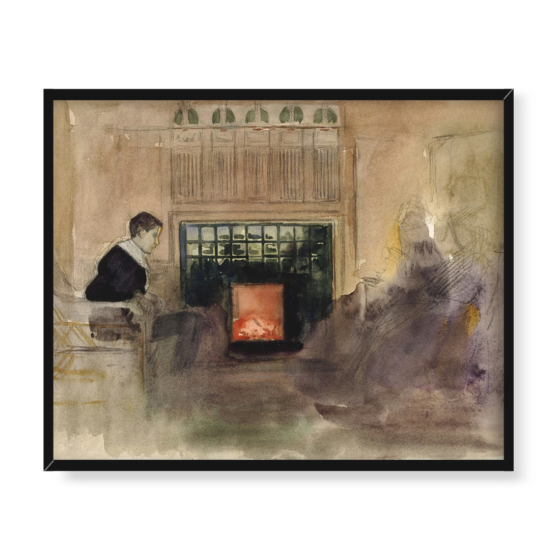 Albert Edelfelt Wnętrze willi artysty w Kilo 50x40