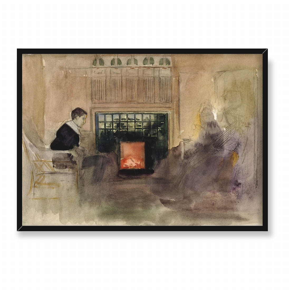 Albert Edelfelt Wnętrze willi artysty w Kilo 70x50