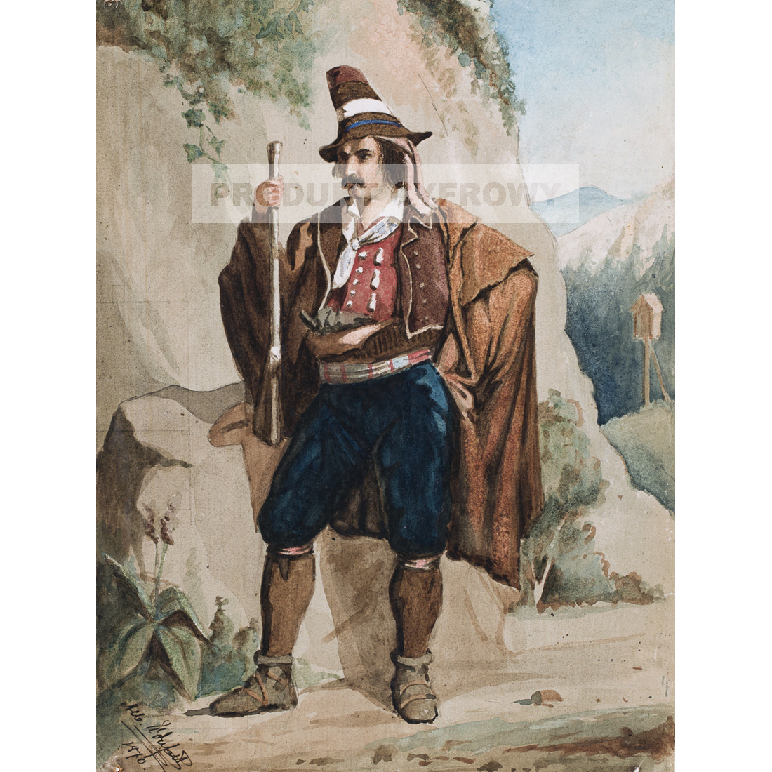 Albert Edelfelt Włoski rozbójnik — produkt cyfrowy do pobrania