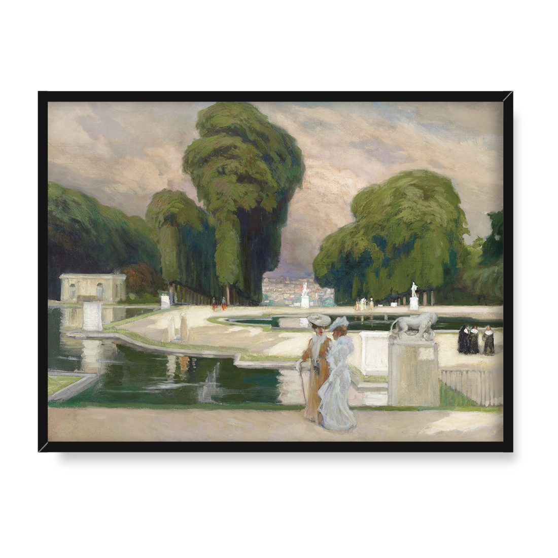 Albert Edelfelt Z parku Saint-Cloud w Paryżu 40x30