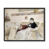 Albert Edelfelt Żona artysty czytająca na sofie 50×40 w RAMIE Albert Edelfelt Żona artysty czytająca na sofie 50×40 w RAMIE