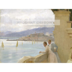 Albert Edelfelt Żona artysty i Emelie von Etter w Cannes — produkt cyfrowy do pobrania