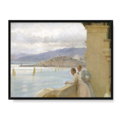 Albert Edelfelt Żona artysty i Emelie von Etter w Cannes 40×30