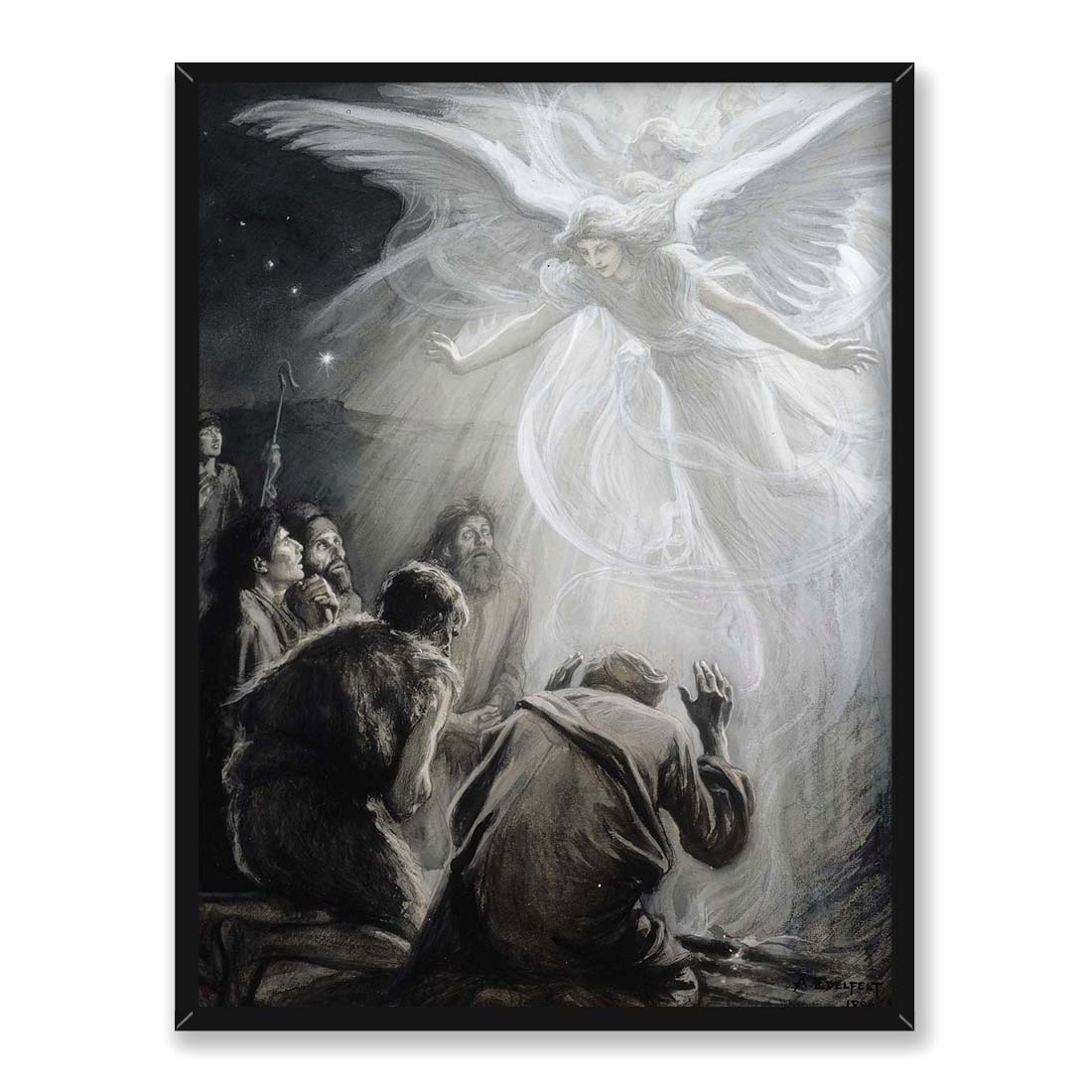 Albert Edelfelt Zwiastowanie pasterzom 30x40