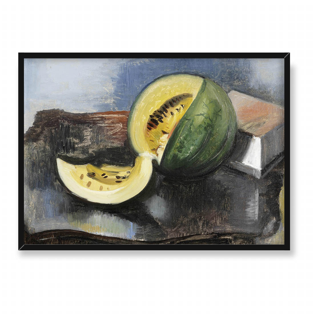 Alfred Justitz Martwa natura z melonem 70x50