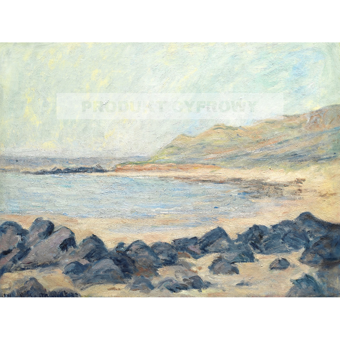 Blanche Hoschede Monet Brzeg morza — produkt cyfrowy do pobrania
