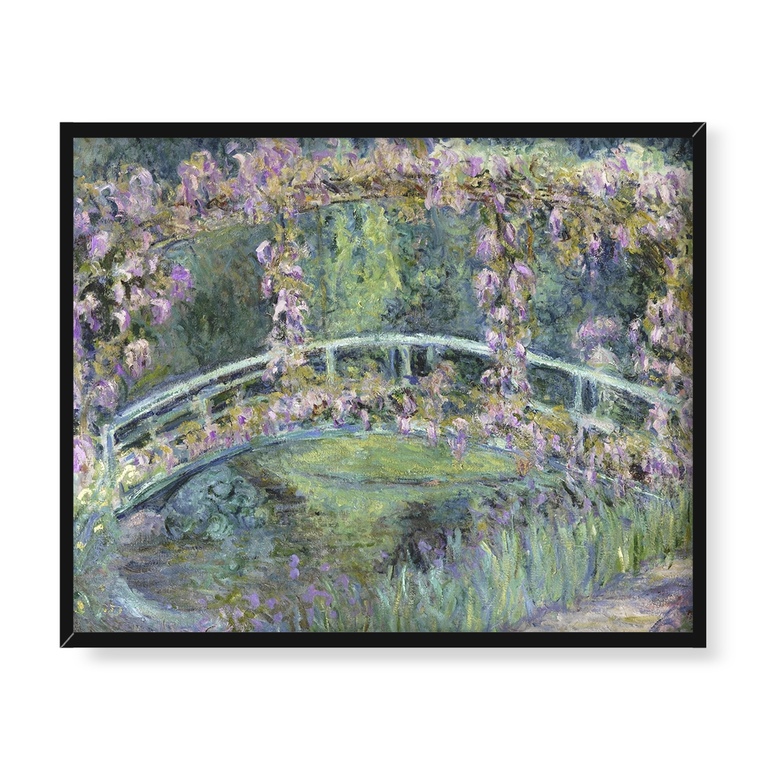 Blanche Hoschede Monet Most japoński 50x40 w RAMIE