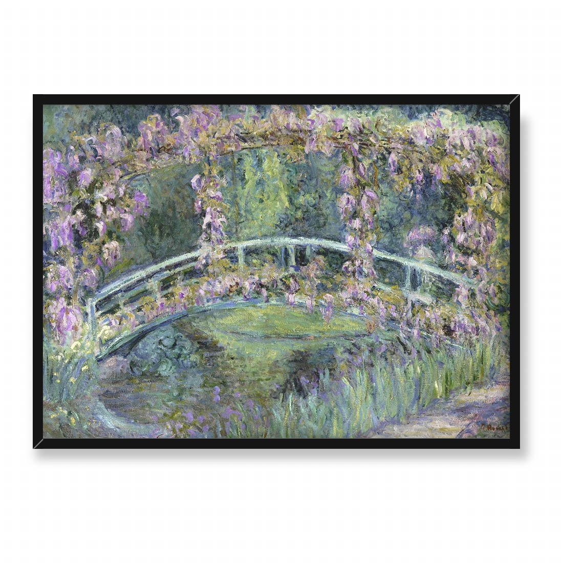 Blanche Hoschede Monet Most japoński 70x50