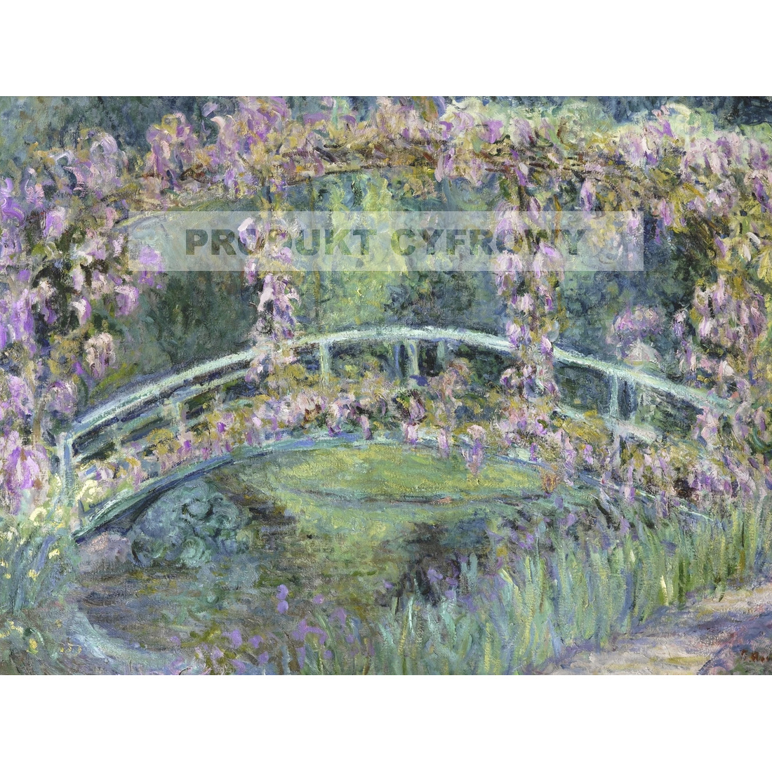 Blanche Hoschede Monet Most japoński — produkt cyfrowy do pobrania