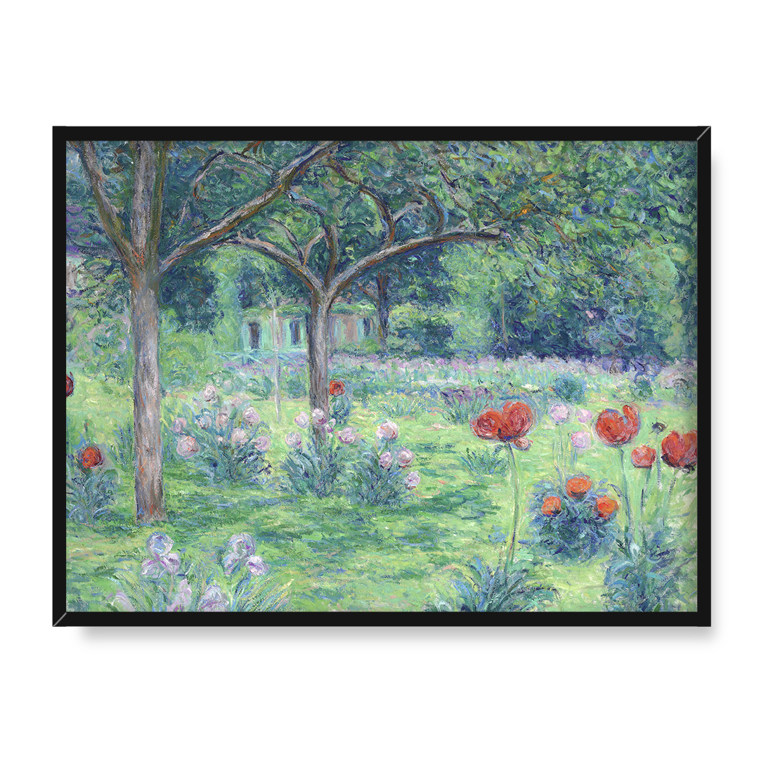 Blanche Hoschede Monet Ogród Moneta w Giverny 40x30 w RAMIE