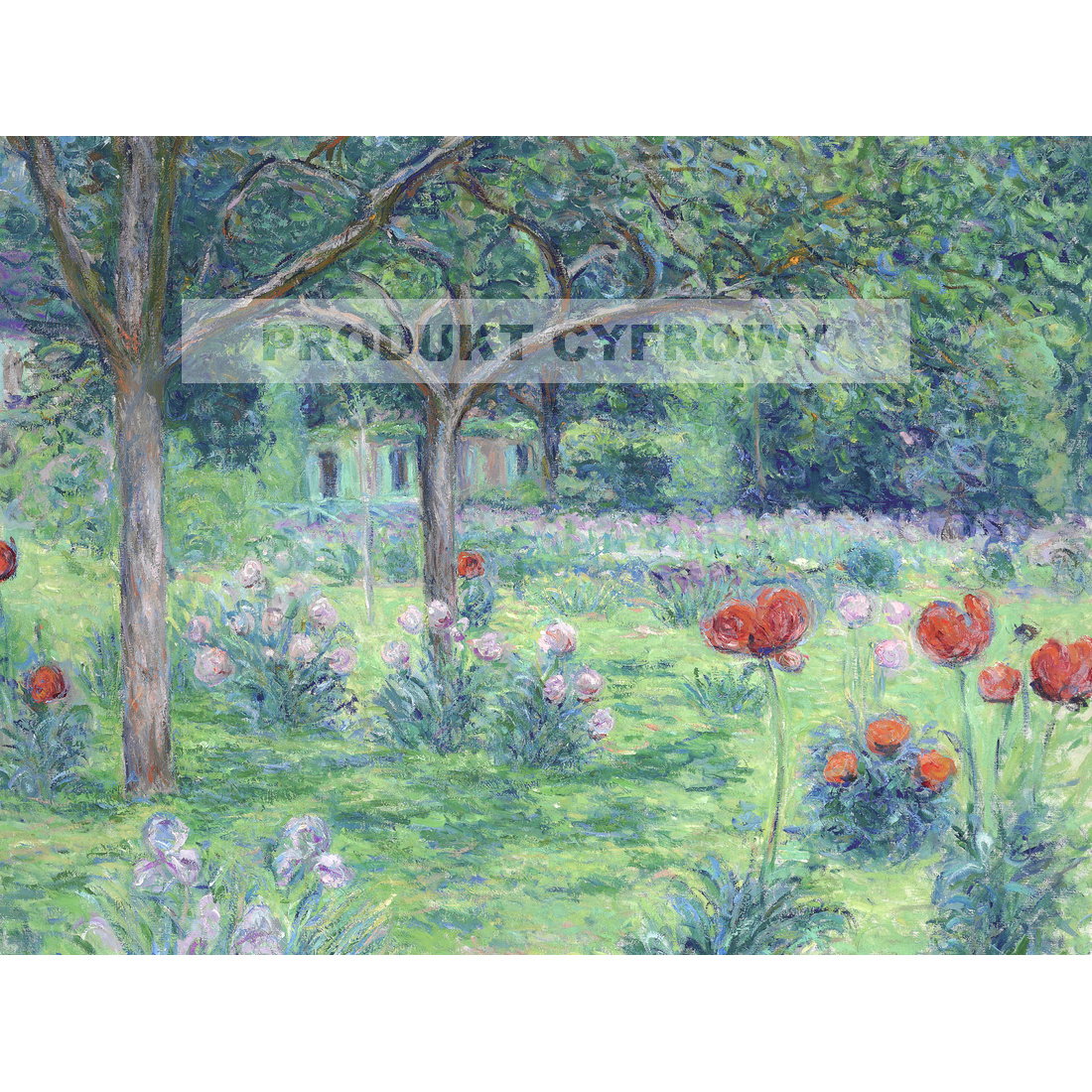 Blanche Hoschede Monet Ogród Moneta w Giverny — produkt cyfrowy do pobrania