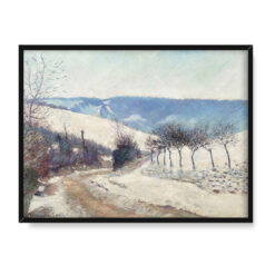 Blanche Hoschedé Monet Paysage effet de neige, le Val près de Giverny kopia 40×30