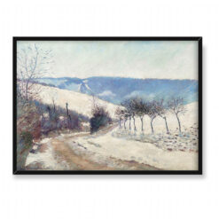 Blanche Hoschedé Monet Paysage effet de neige, le Val près de Giverny kopia 70×50