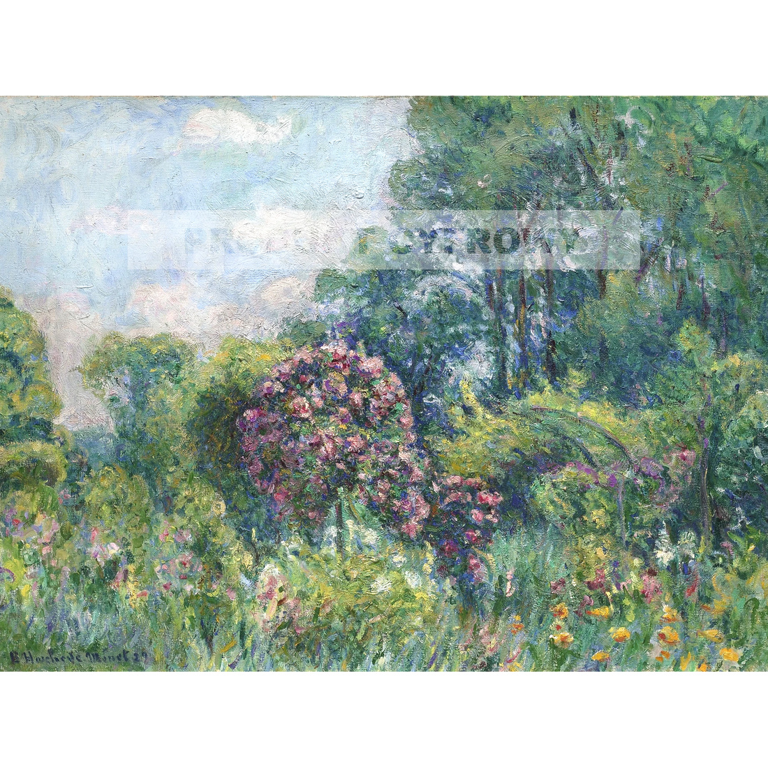 Blanche Hoschede Monet Różanka w Giverny — produkt cyfrowy do pobrania