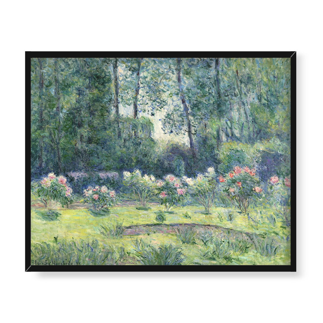 Blanche Hoschede Monet Różanka w ogrodzie Moneta w Giverny 50x40