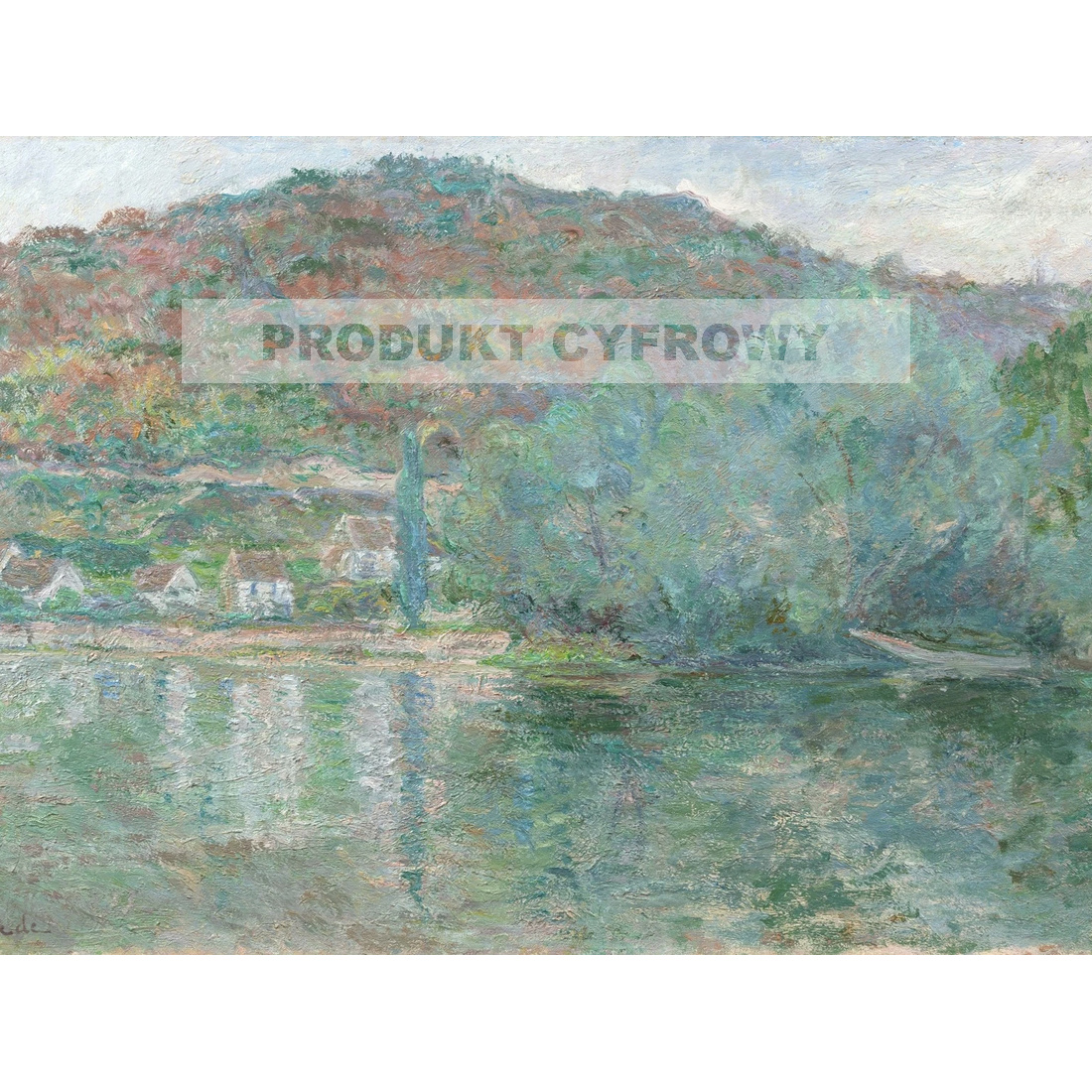 Blanche Hoschede Monet Sekwana — produkt cyfrowy do pobrania