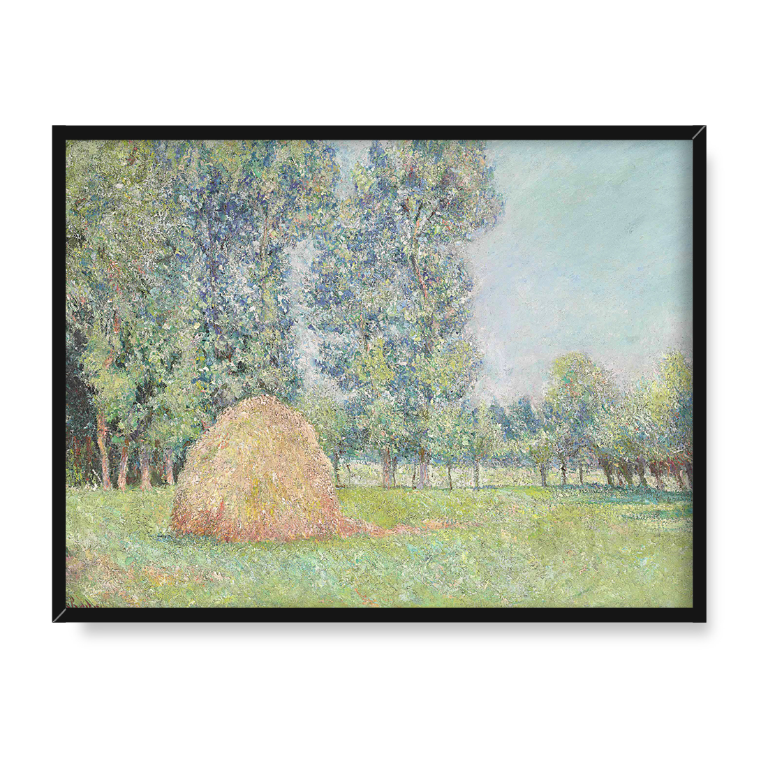 Blanche Hoschede Monet Stóg na równinach Ajoux Giverny 40x30