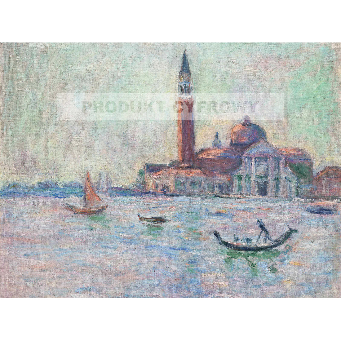 Blanche Hoschede Monet Wenecja La Salute — produkt cyfrowy do pobrania