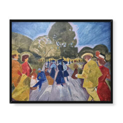 Bohumil Kubista Promenada w ogrodach Riegra 50×40